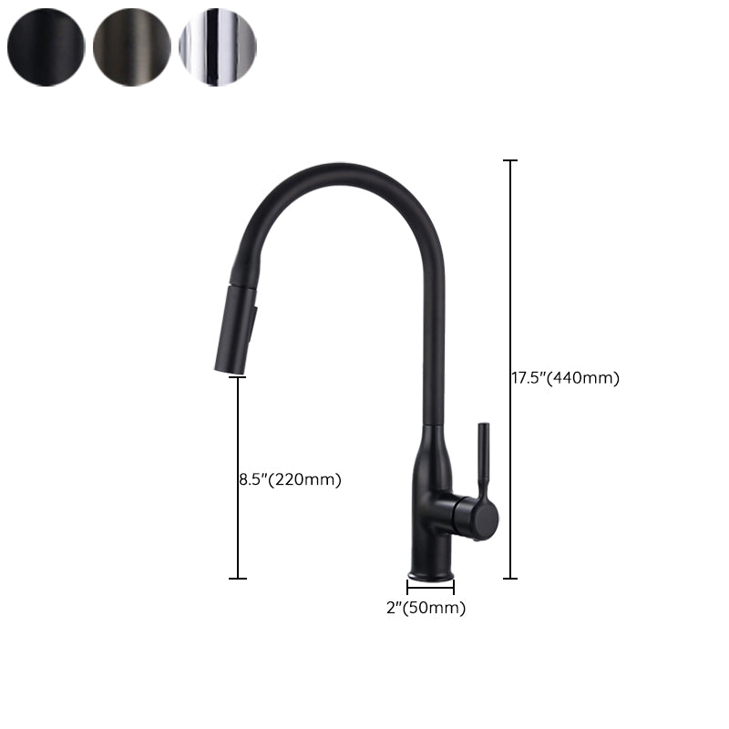 Classic Sink Faucet Metal Solid Color Standard Kitchen Faucet