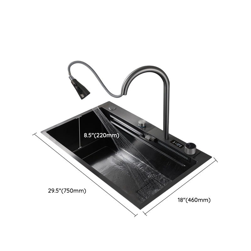 Contemporary Style Kitchen Sink Stainless Steel Drop-In Kitchen Sink with Cutting Board