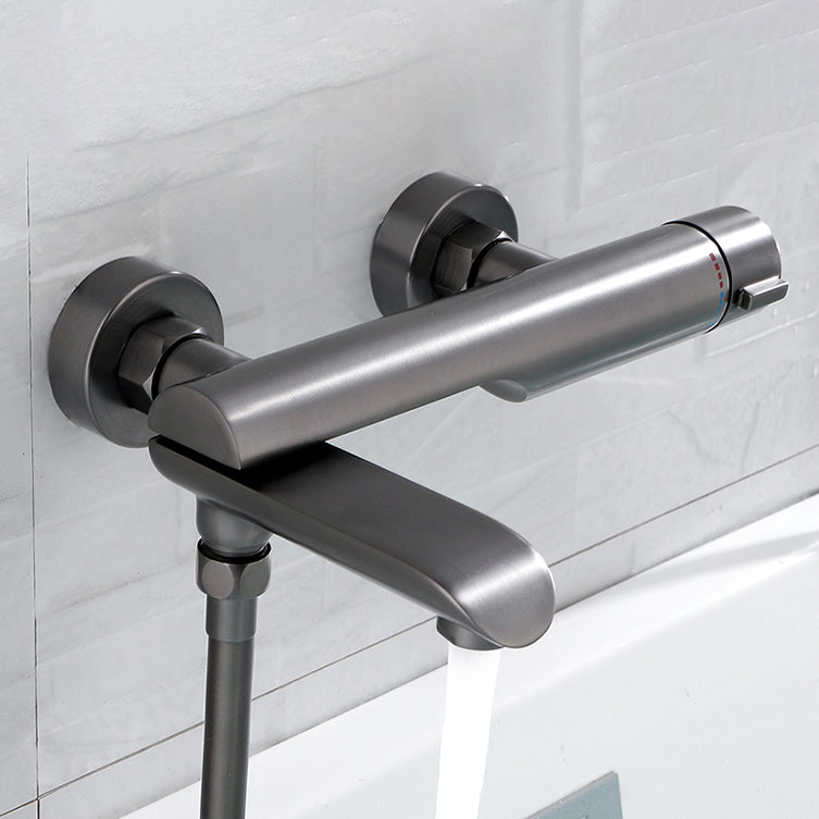 Contemporary Bathroom Faucet Wall Mounted Metal Tub Faucet Trim