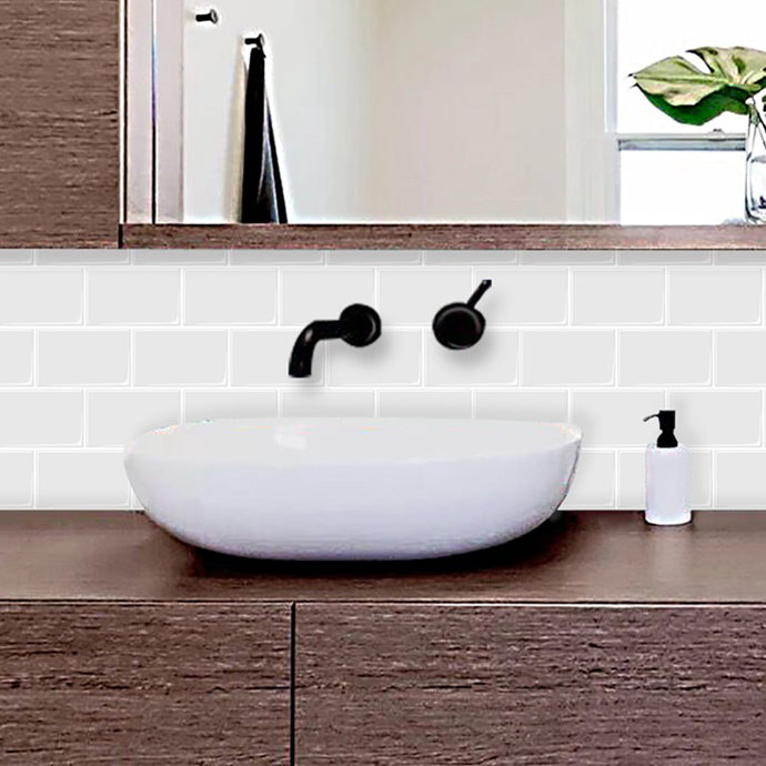 Modern Tile-Peel & Stick PVC Rectangular Subway Tile Peel and Stick Wall Tile