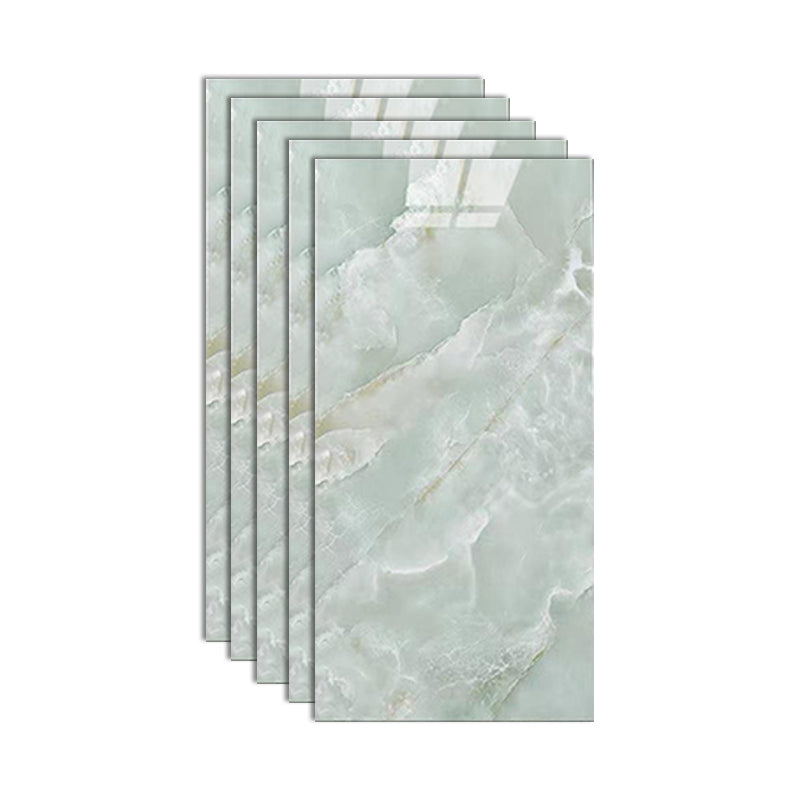 Stain Resistant Peel & Stick Tile Marbling Single Tile for Kitchen Backsplash