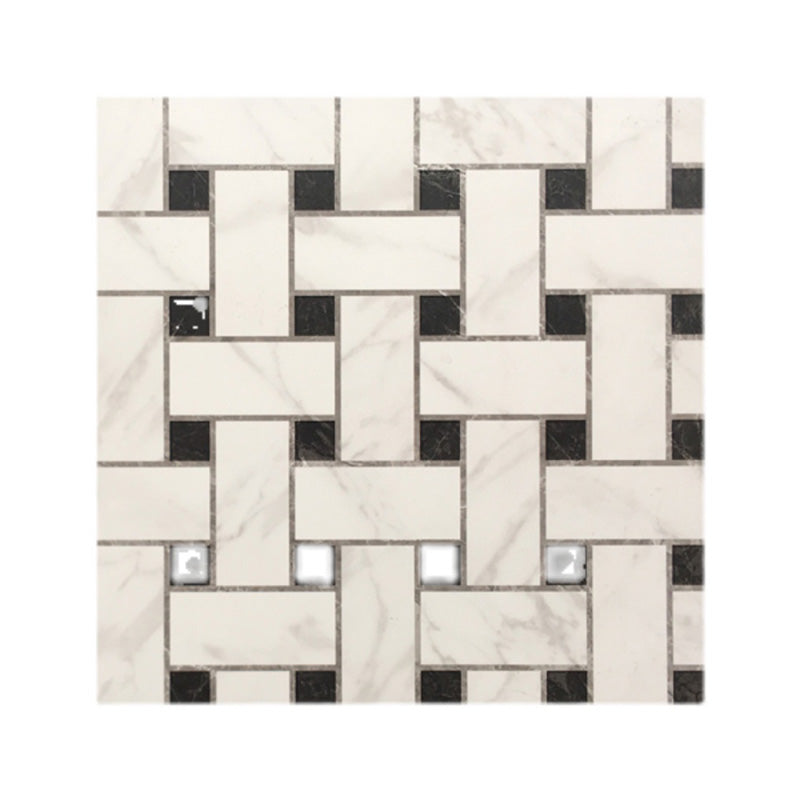 Modern Style Floor Tile Straight Edge Square Fabric Look Floor Tile