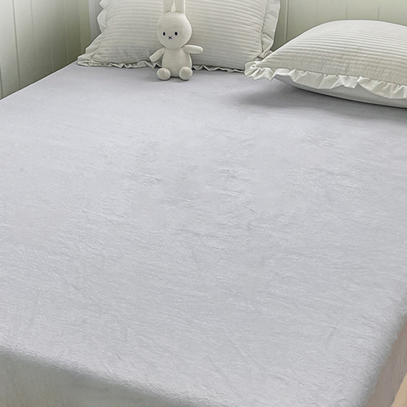 Solid Fitted Sheet Super Soft Standard Pillowcase for Bedroom