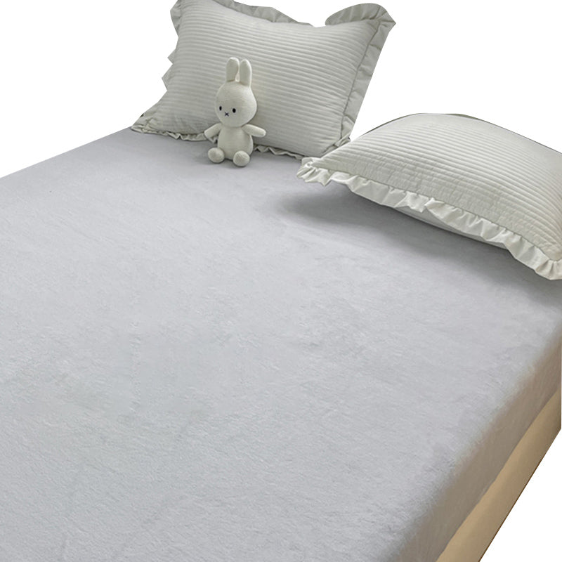 Solid Fitted Sheet Super Soft Standard Pillowcase for Bedroom