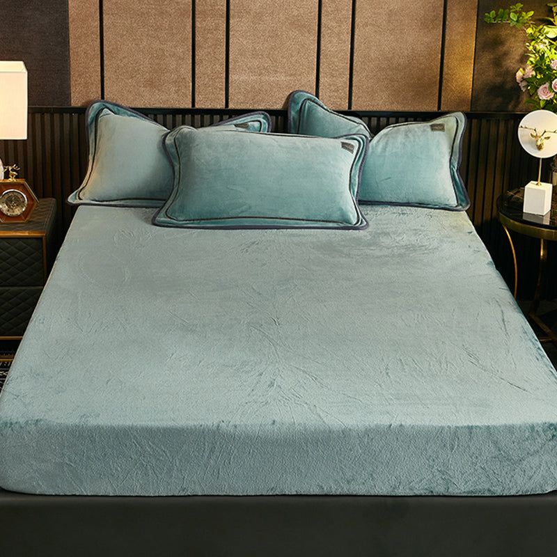 Modern Bed Sheet Soild Super Soft Set Fitted Sheet for Bedroom