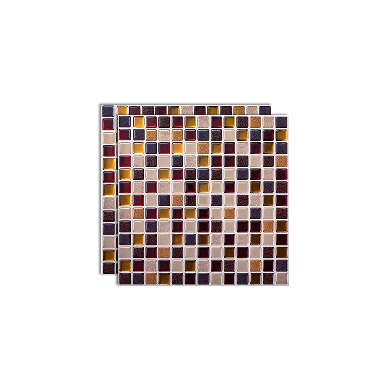 Square Peel & Stick Tile Stone Composite Subway Tile for Backsplash Wall