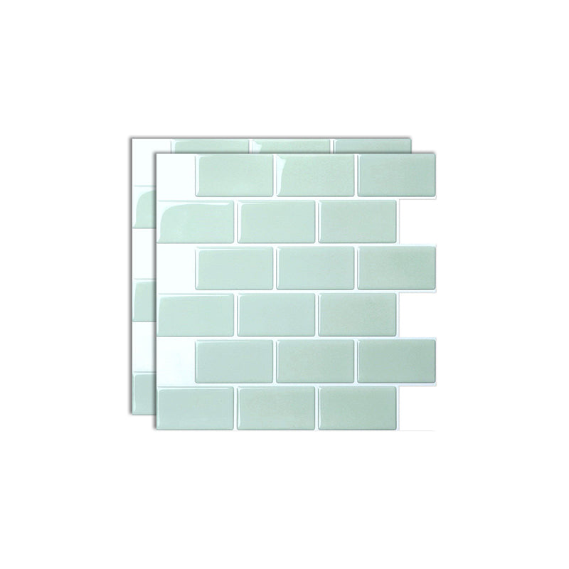 Square Peel & Stick Tile Stone Composite Subway Tile for Backsplash Wall