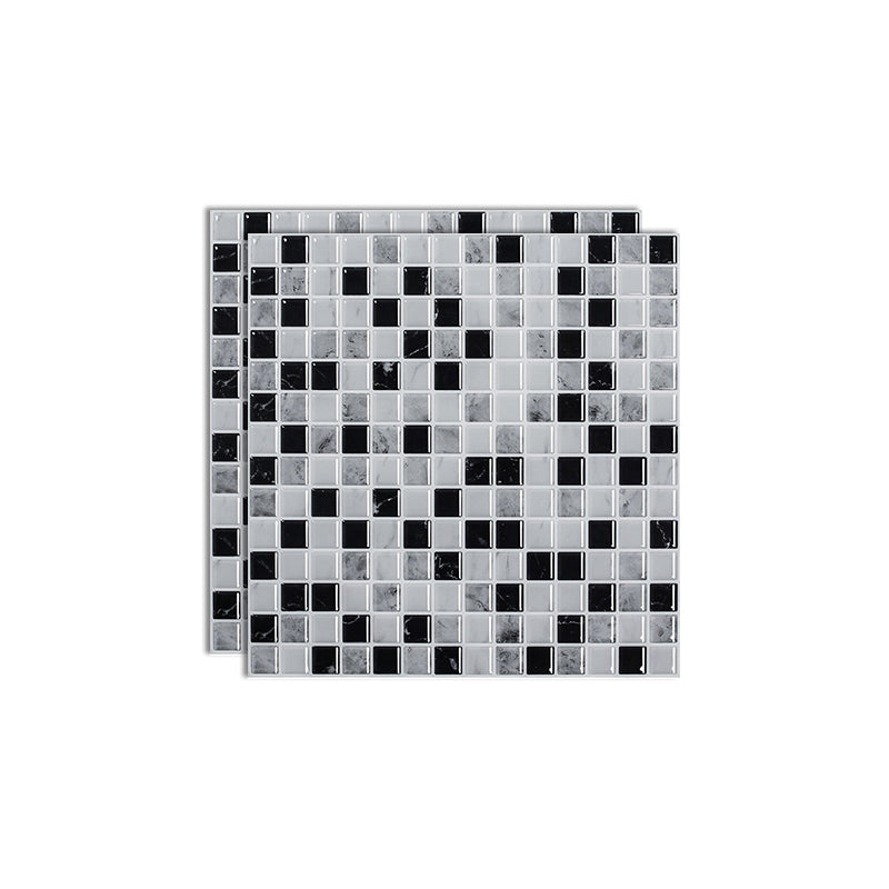 Square Peel & Stick Tile Stone Composite Subway Tile for Backsplash Wall