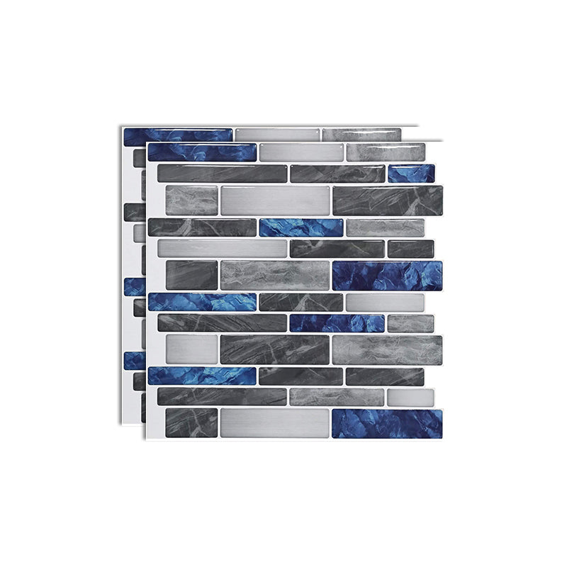 Square Peel & Stick Tile Stone Composite Subway Tile for Backsplash Wall