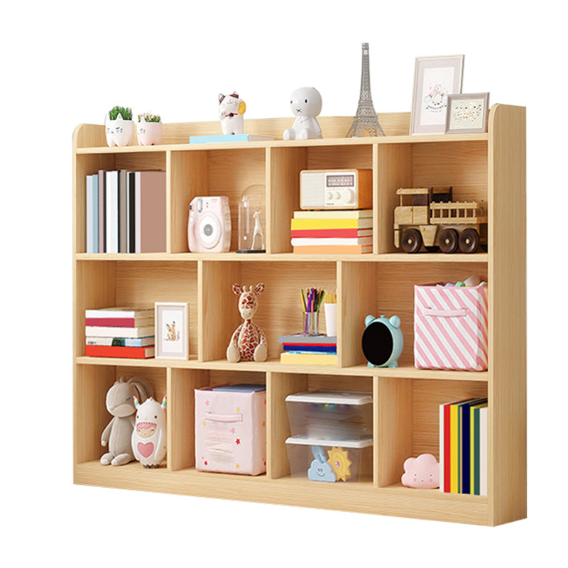 Scandinavian Wood Storage Bookcase Freestanding Book Shelf in Pine