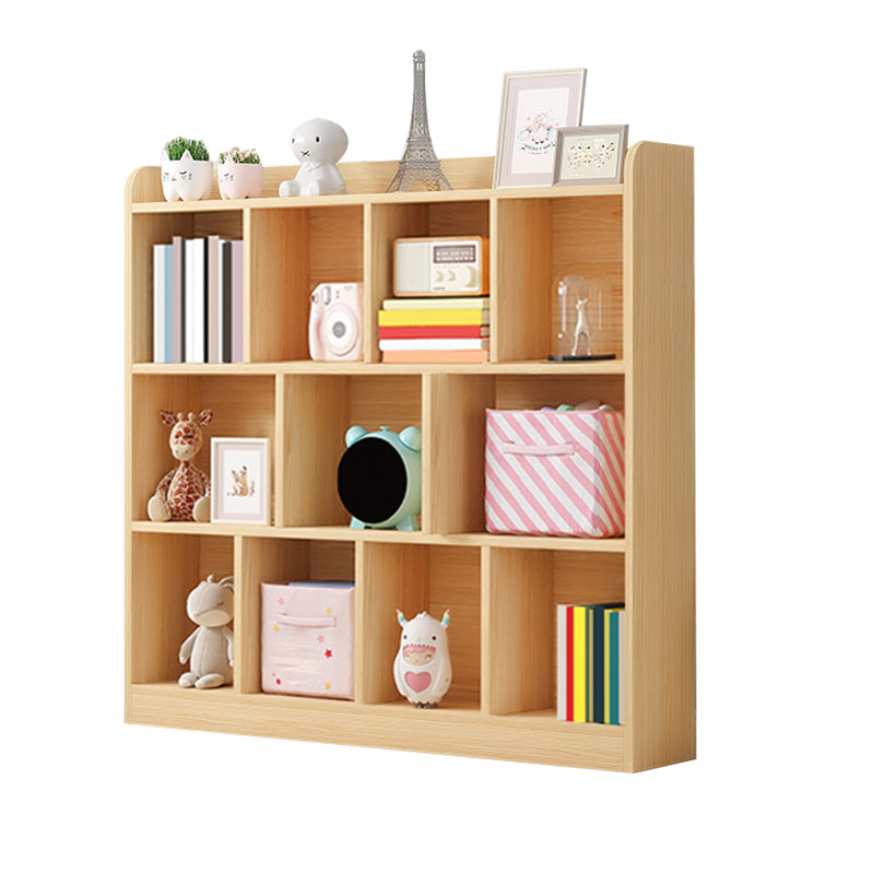 Scandinavian Wood Storage Bookcase Freestanding Book Shelf in Pine