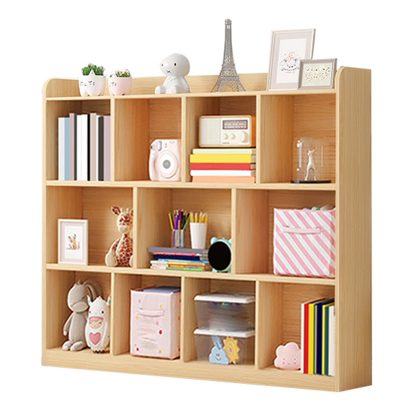 Scandinavian Wood Storage Bookcase Freestanding Book Shelf in Pine