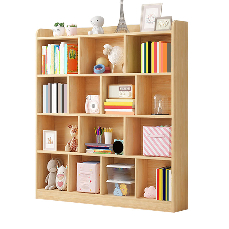 Scandinavian Wood Storage Bookcase Freestanding Book Shelf in Pine