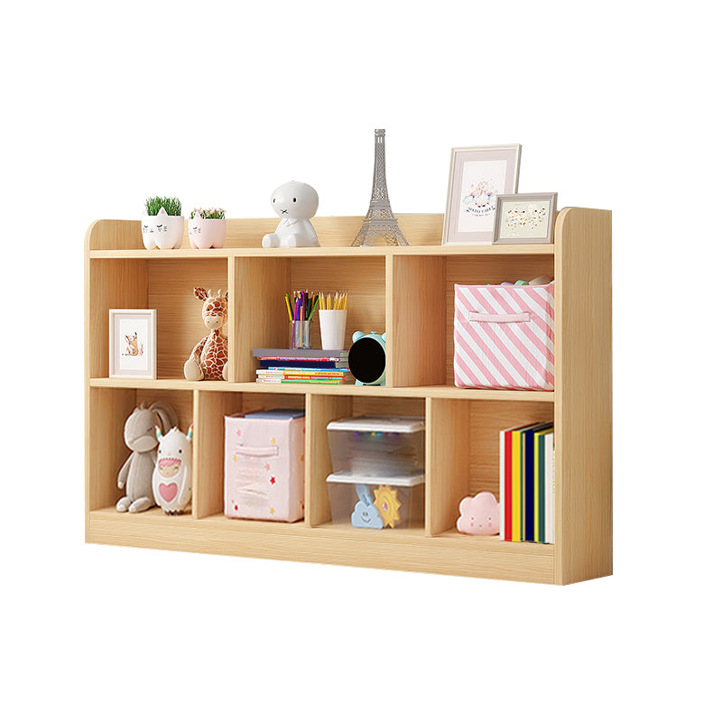 Scandinavian Wood Storage Bookcase Freestanding Book Shelf in Pine