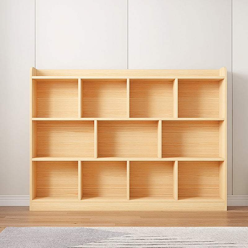 Scandinavian Wood Storage Bookcase Freestanding Book Shelf in Pine