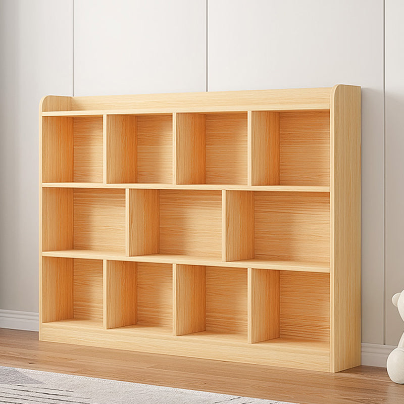 Scandinavian Wood Storage Bookcase Freestanding Book Shelf in Pine