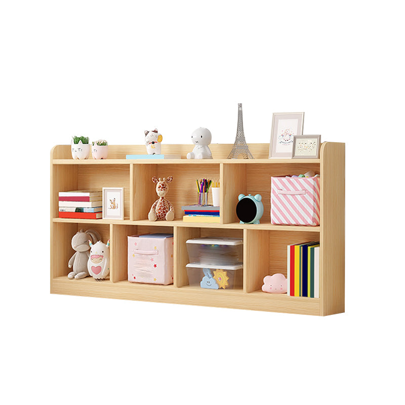 Scandinavian Wood Storage Bookcase Freestanding Book Shelf in Pine