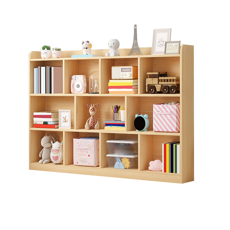 Scandinavian Wood Storage Bookcase Freestanding Book Shelf in Pine