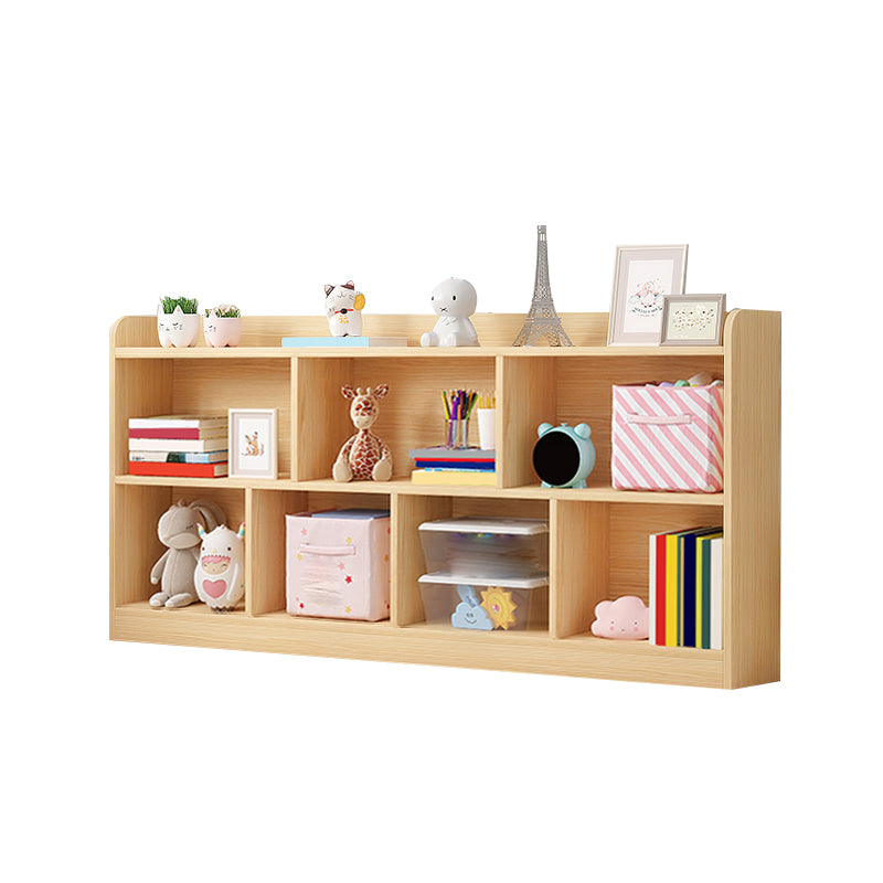 Scandinavian Wood Storage Bookcase Freestanding Book Shelf in Pine