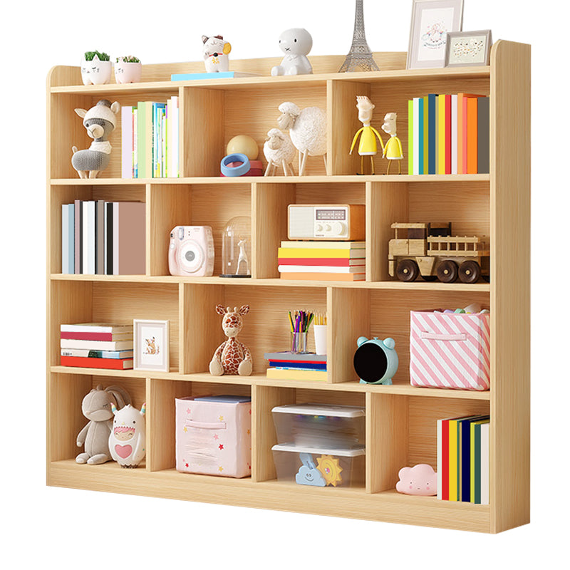 Scandinavian Wood Storage Bookcase Freestanding Book Shelf in Pine