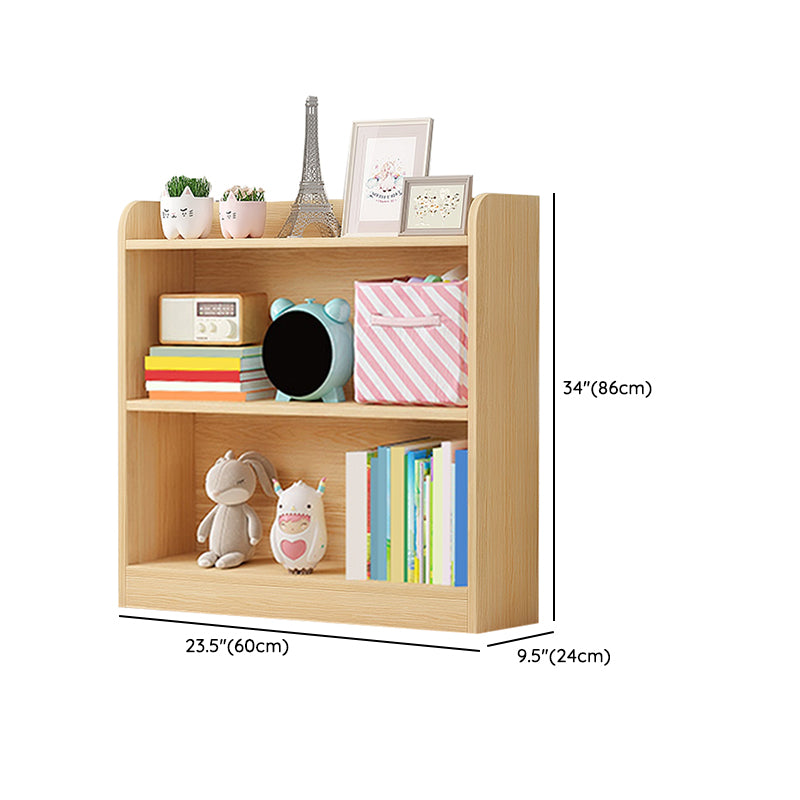 Scandinavian Wood Storage Bookcase Freestanding Book Shelf in Pine