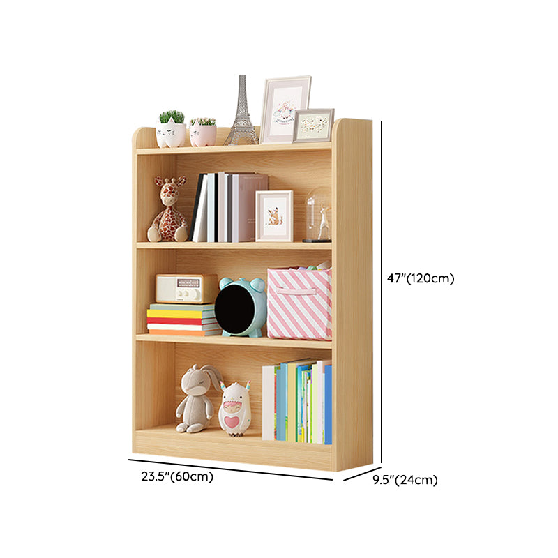 Scandinavian Wood Storage Bookcase Freestanding Book Shelf in Pine