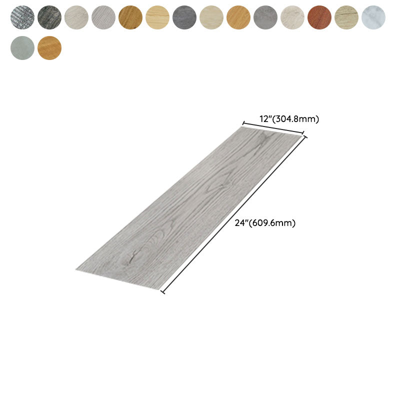 Modern Indoor Flooring Wooden Effect Peel and Stick Rectangular Flooring Vinyl