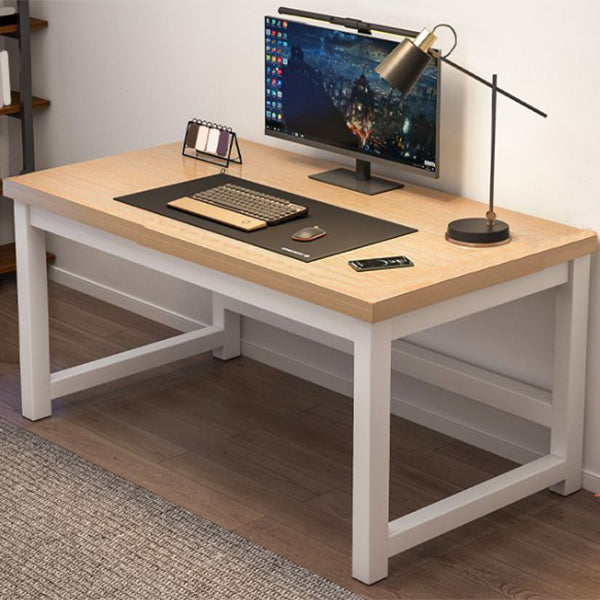 Wooden Industrial Gaming Desk Antique Finish Computer Desk with Metal Legs