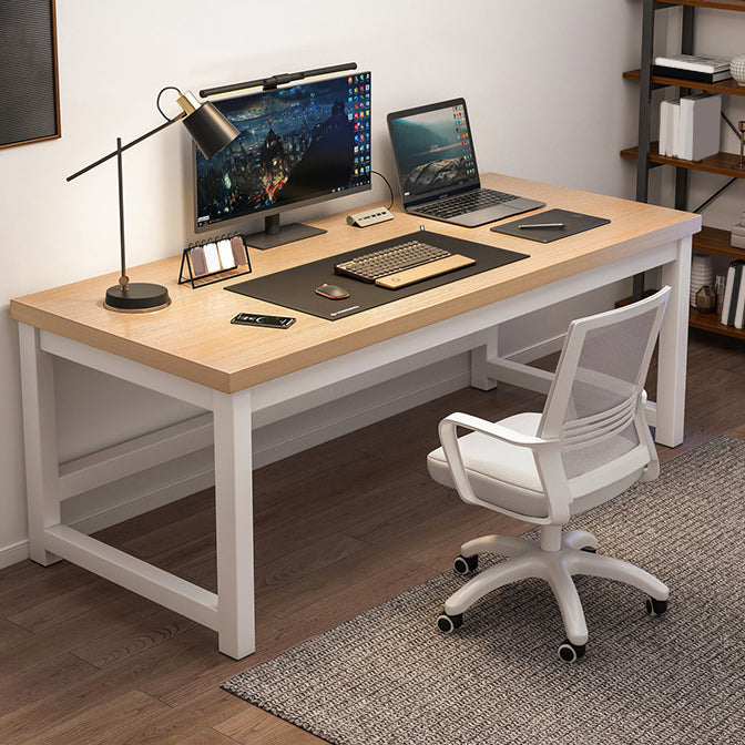 Wooden Industrial Gaming Desk Antique Finish Computer Desk with Metal Legs