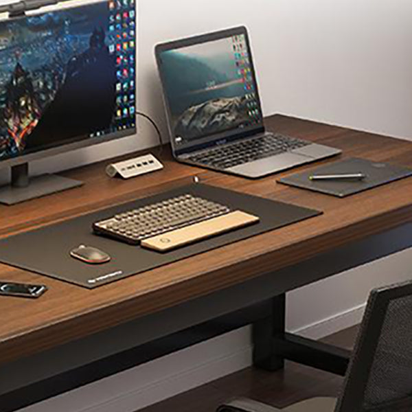 Wooden Industrial Gaming Desk Antique Finish Computer Desk with Metal Legs