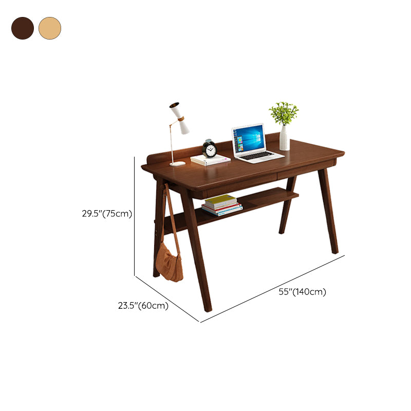 Rectangular Shaped Office Table Wooden Writing Desk for Home