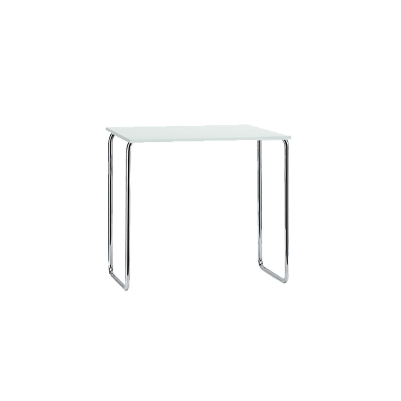 Glass Modern Style Writing Desk Rectangular Shape Task Table with 2-Legs for Home