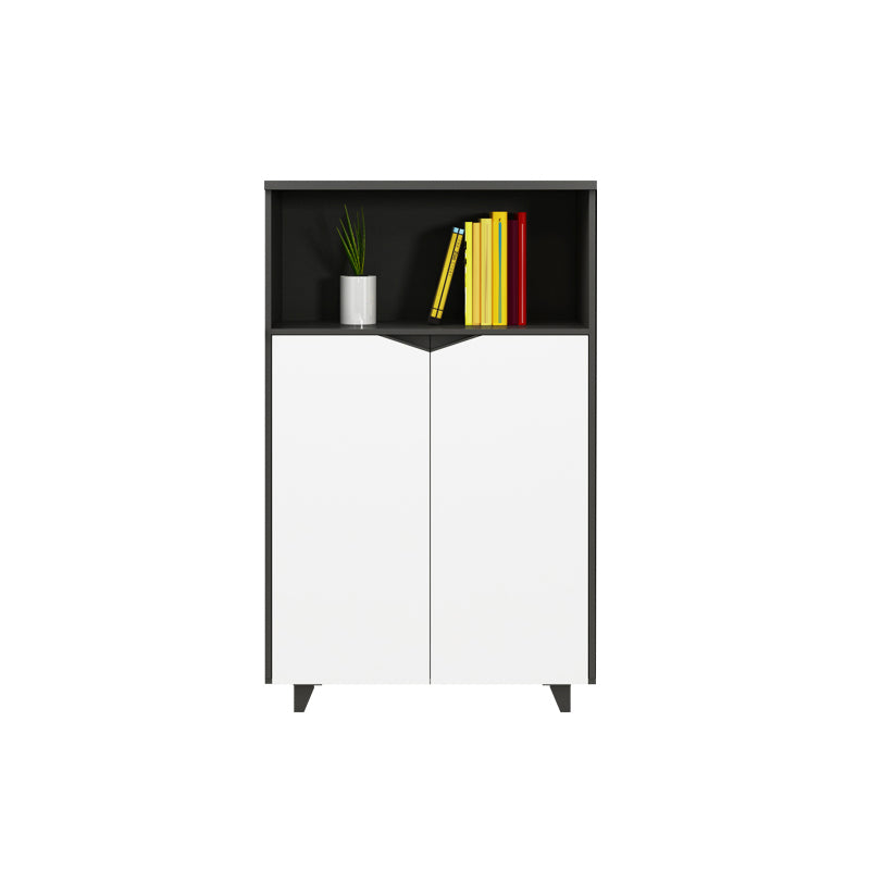 White Engineered Wood Filing Cabinet Contemporary Vertical File Cabinet