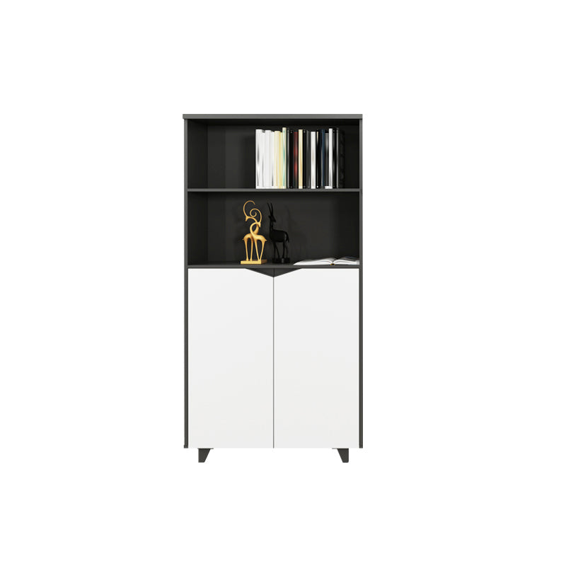 White Engineered Wood Filing Cabinet Contemporary Vertical File Cabinet