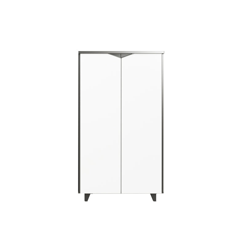 White Engineered Wood Filing Cabinet Contemporary Vertical File Cabinet