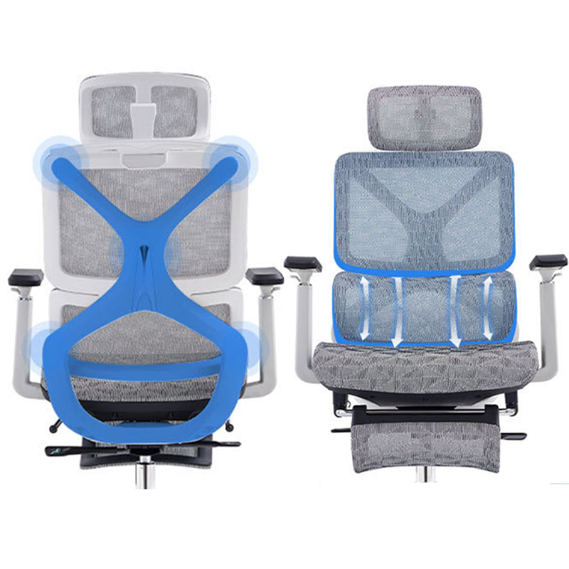 Modern Removable Arms Office Chair No Distressing Ergonomic Chair with Breathable Back