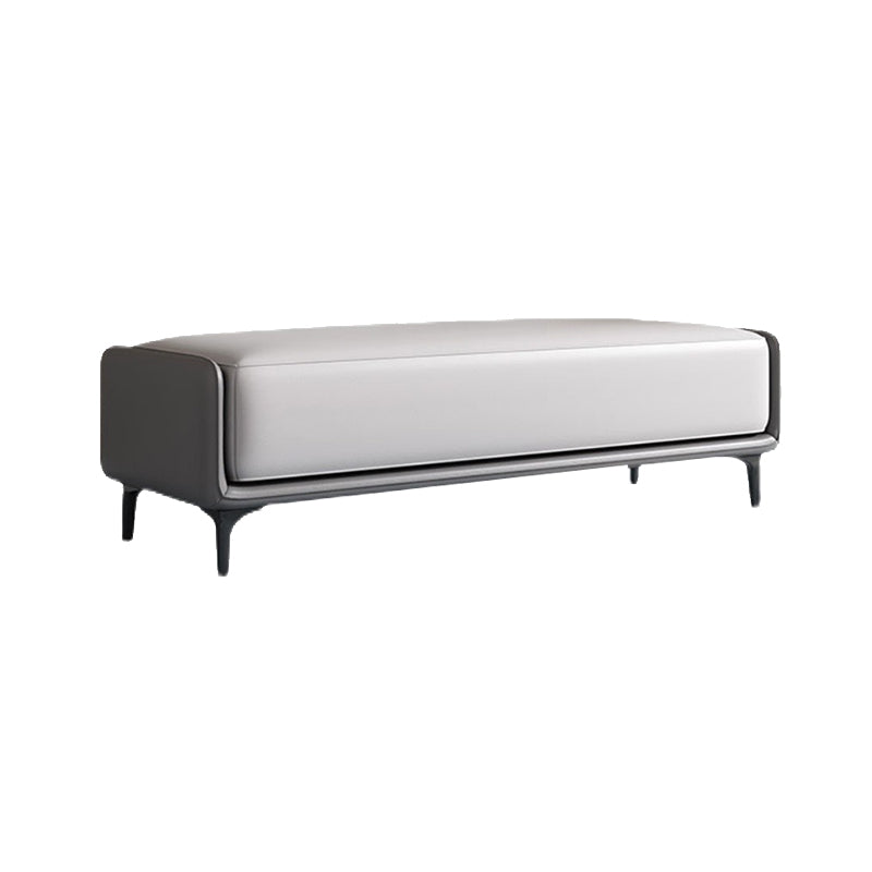 Modern Cushioned Seating Bench Rectangle Entryway and Bedroom Bench , 16 inch W