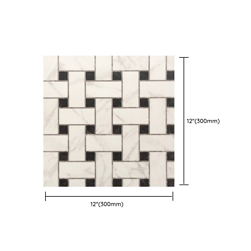 Modern Style Floor Tile Straight Edge Square Fabric Look Floor Tile