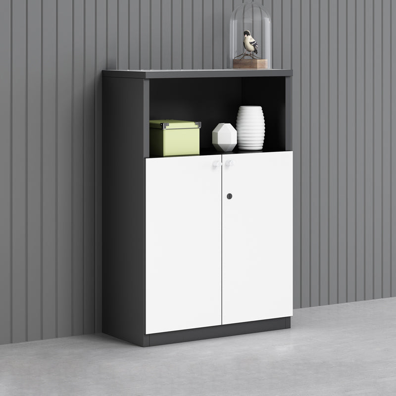 Simple Vertical File Cabinet Home Office Wooden File Cabinet