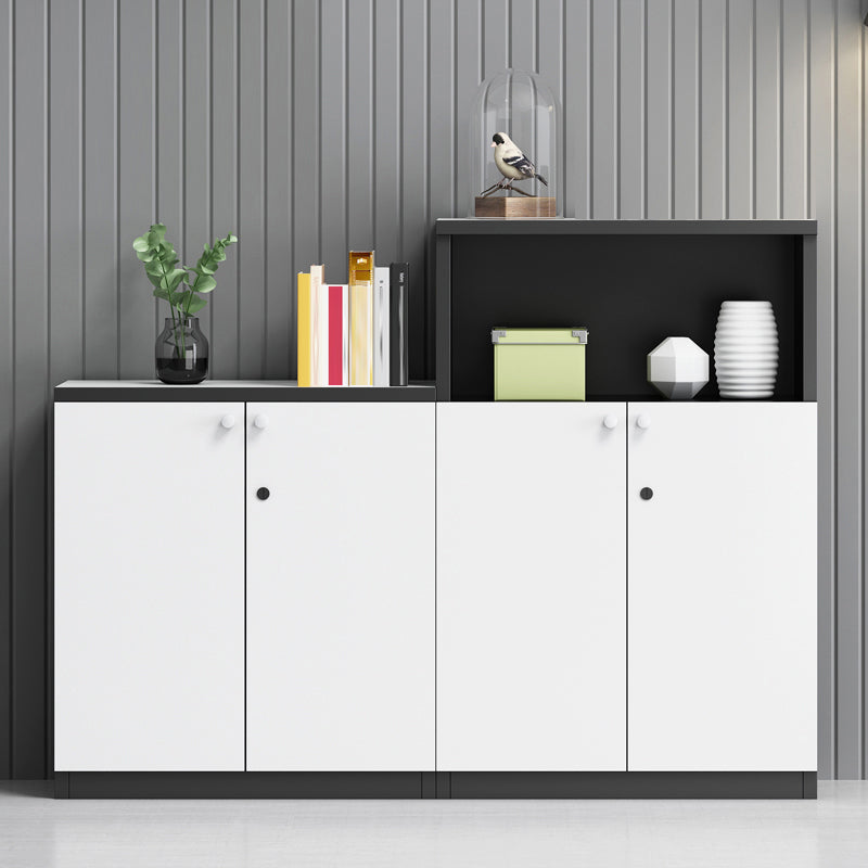 Simple Vertical File Cabinet Home Office Wooden File Cabinet