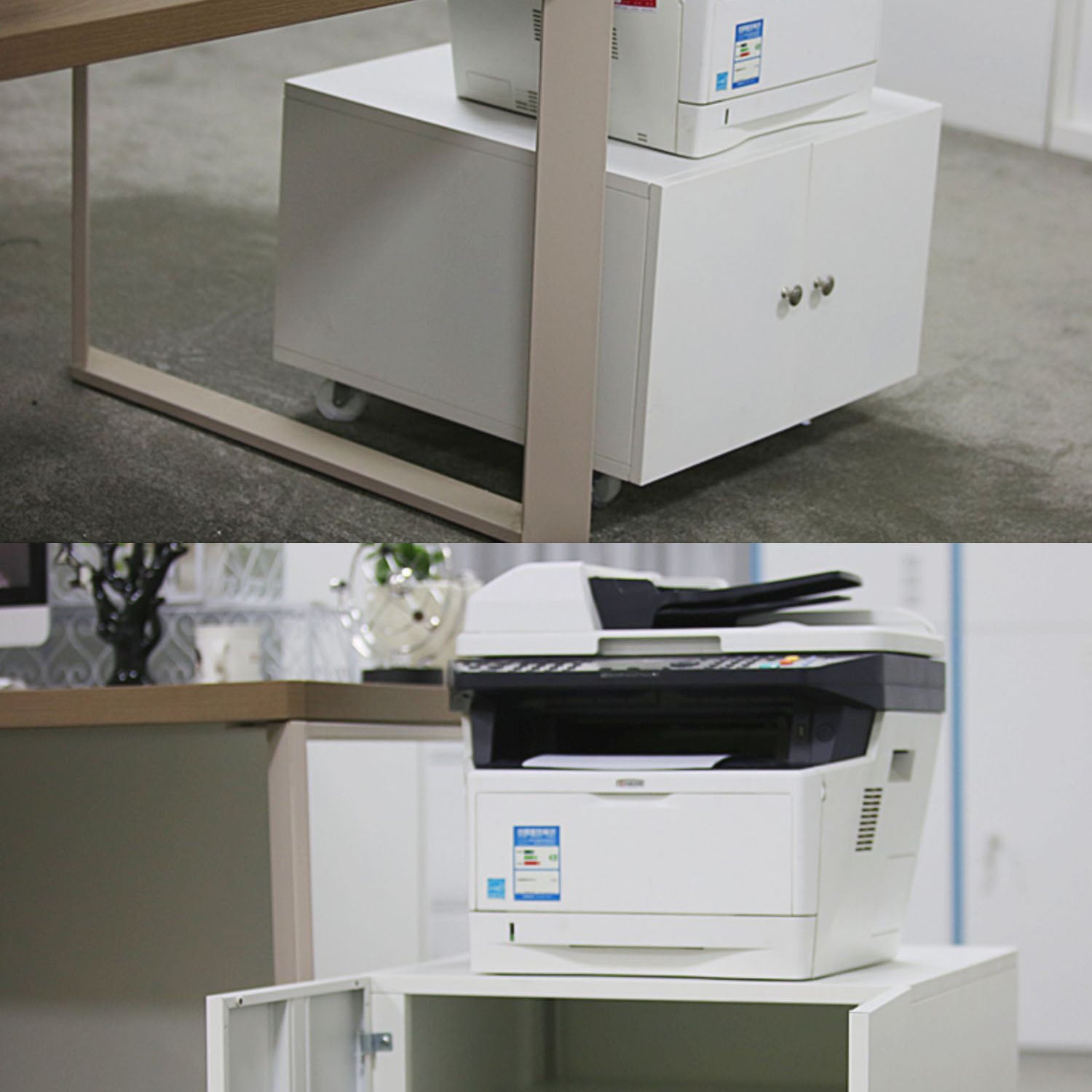 Office Metal Cabinet Modern Locking Drawers File Cabinet with Castors