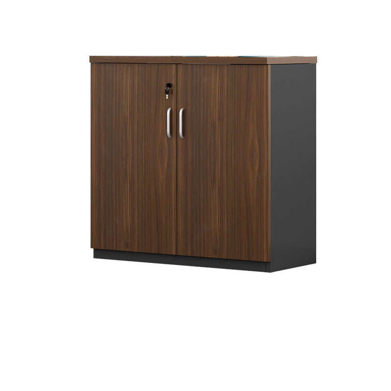 Nordic Style File Cabinet Wood Lateral File Cabinet with Locking Storage