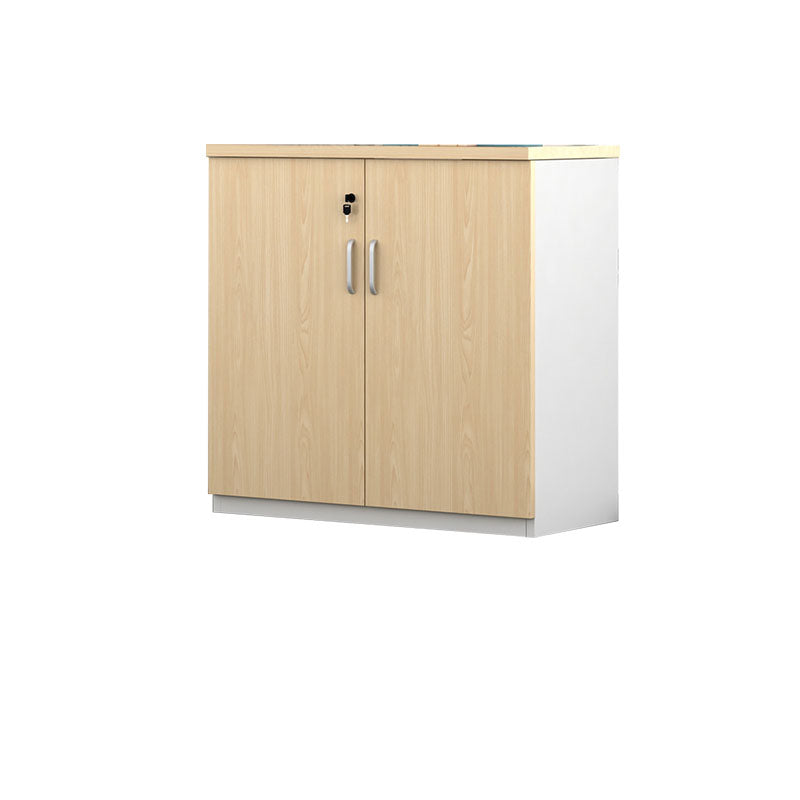 Nordic Style File Cabinet Wood Lateral File Cabinet with Locking Storage