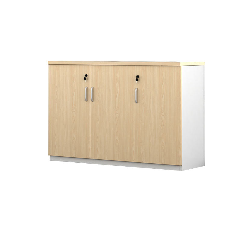 Nordic Style File Cabinet Wood Lateral File Cabinet with Locking Storage