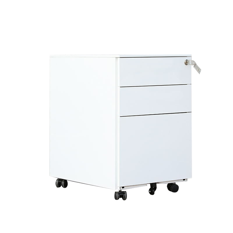 Modern File Cabinets Metal Frame File Pedestal with Key Lock for Office