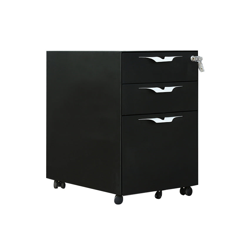 Modern File Cabinets Metal Frame File Pedestal with Key Lock for Office