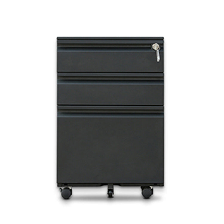 Modern File Cabinets Metal Frame File Pedestal with Key Lock for Office