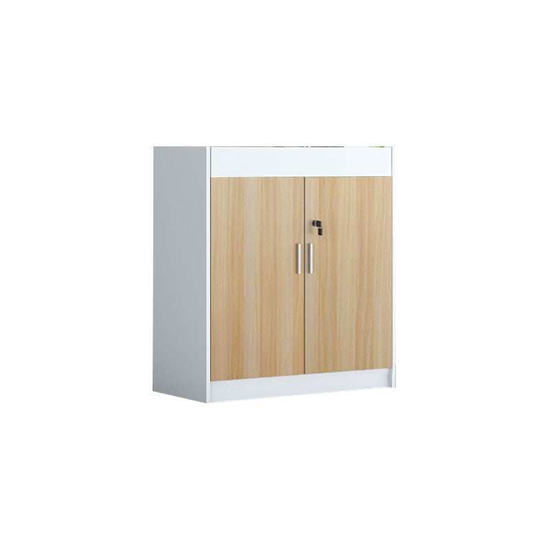 Modern Lateral File Cabinet Contrast Panel Wooden Filing Cabinet for Home Office