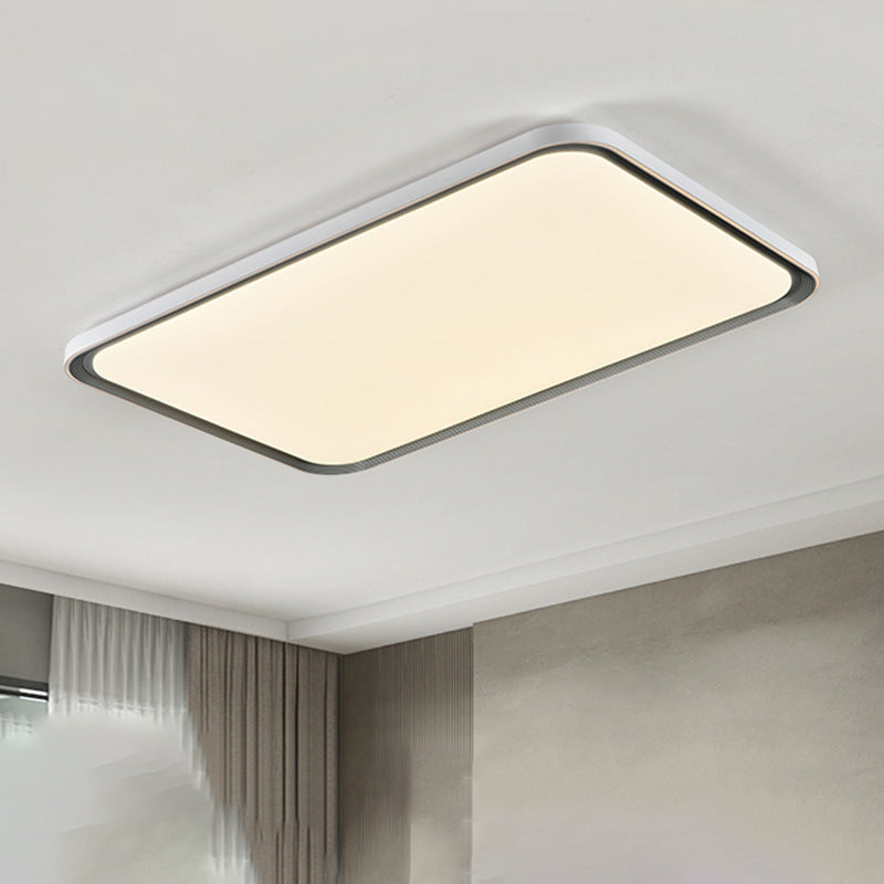 Geometric Contemporary Flush Mount Acrylic LED Ceiling Flush in White