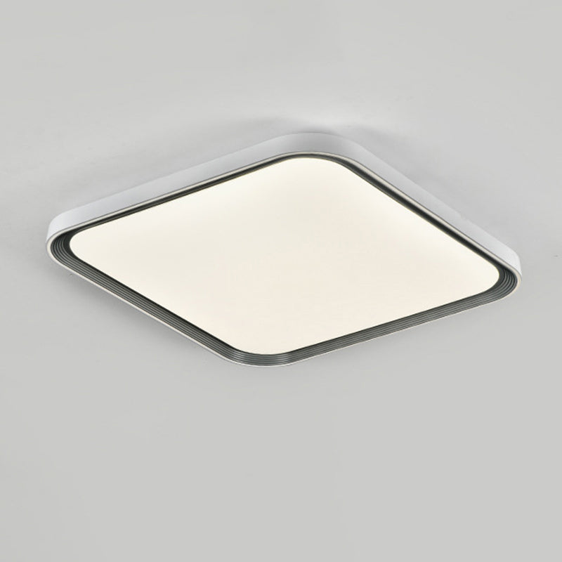 Geometric Contemporary Flush Mount Acrylic LED Ceiling Flush in White